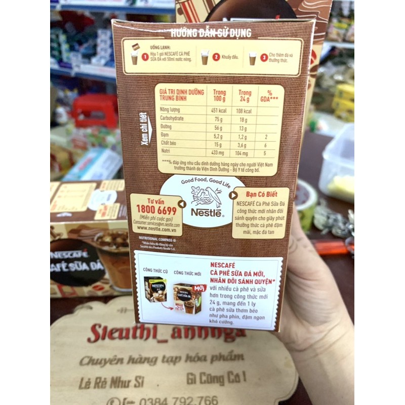 Cà Phê Sữa Đá Nescafe Hộp 240g (10 gói) | BigBuy360 - bigbuy360.vn