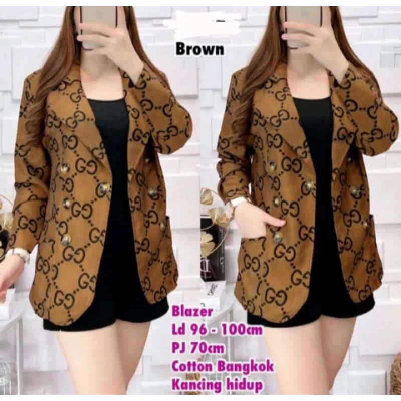 Gc Áo Khoác blazer Nhập Khẩu / / Áo blazer gucci Màu Đen / / Thanh Lịch Cho Nữ