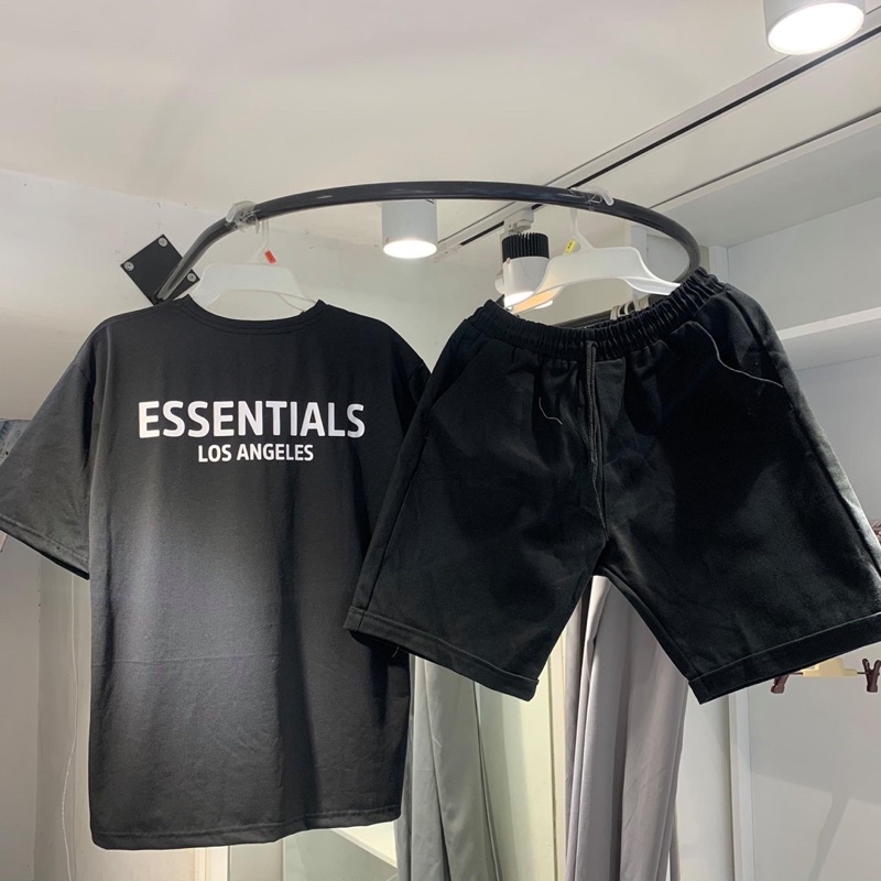 Bộ Đồ Mùa Hè Unisex Nam nữ, Chất Cotton Trơn Mềm Thoáng Co Dãn