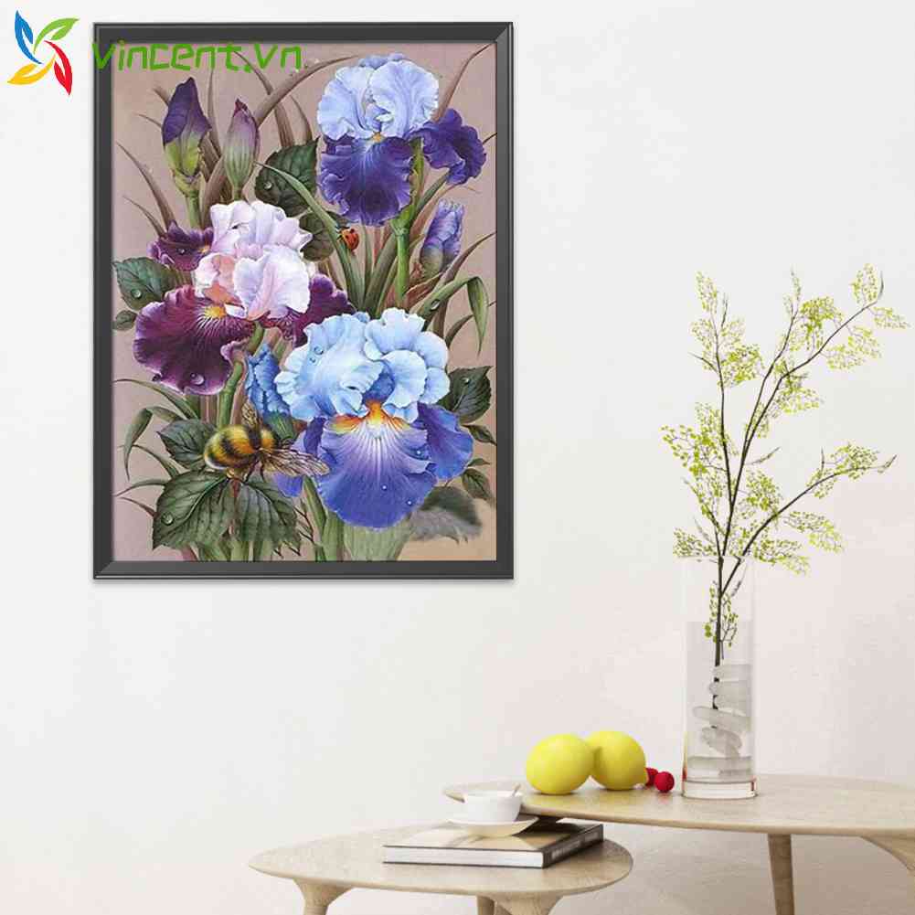 Bộ Chỉ Thêu Chữ Thập 11CT DIY Hình Bông Hoa