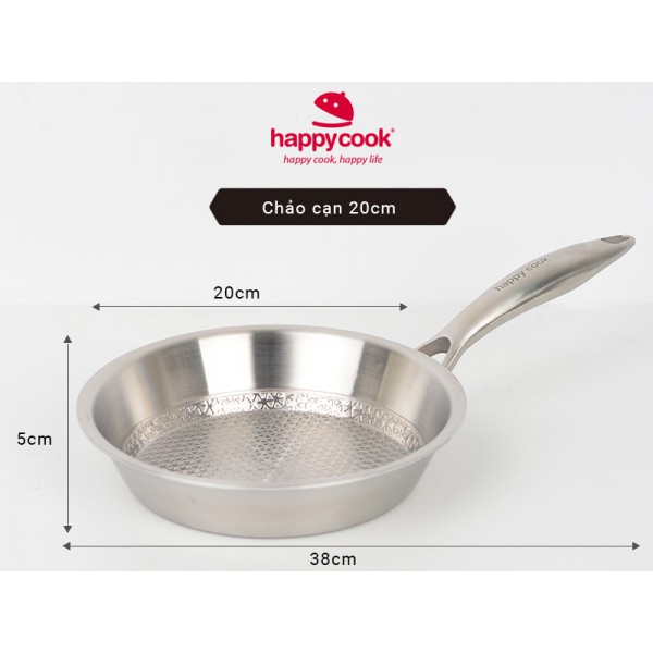 Bộ Nồi Chảo Inox 304 Bếp Từ HappyCook HC06VRX