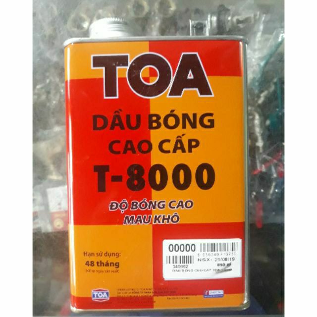 Dầu bóng cao cấp Toa T8000 loại 1 ( véc ni gỗ) ( tặng 1 chổi quét sơn)