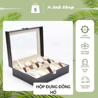Hộp đựng đồng hồ bọc da nhập khẩu cao cấp sang trọng