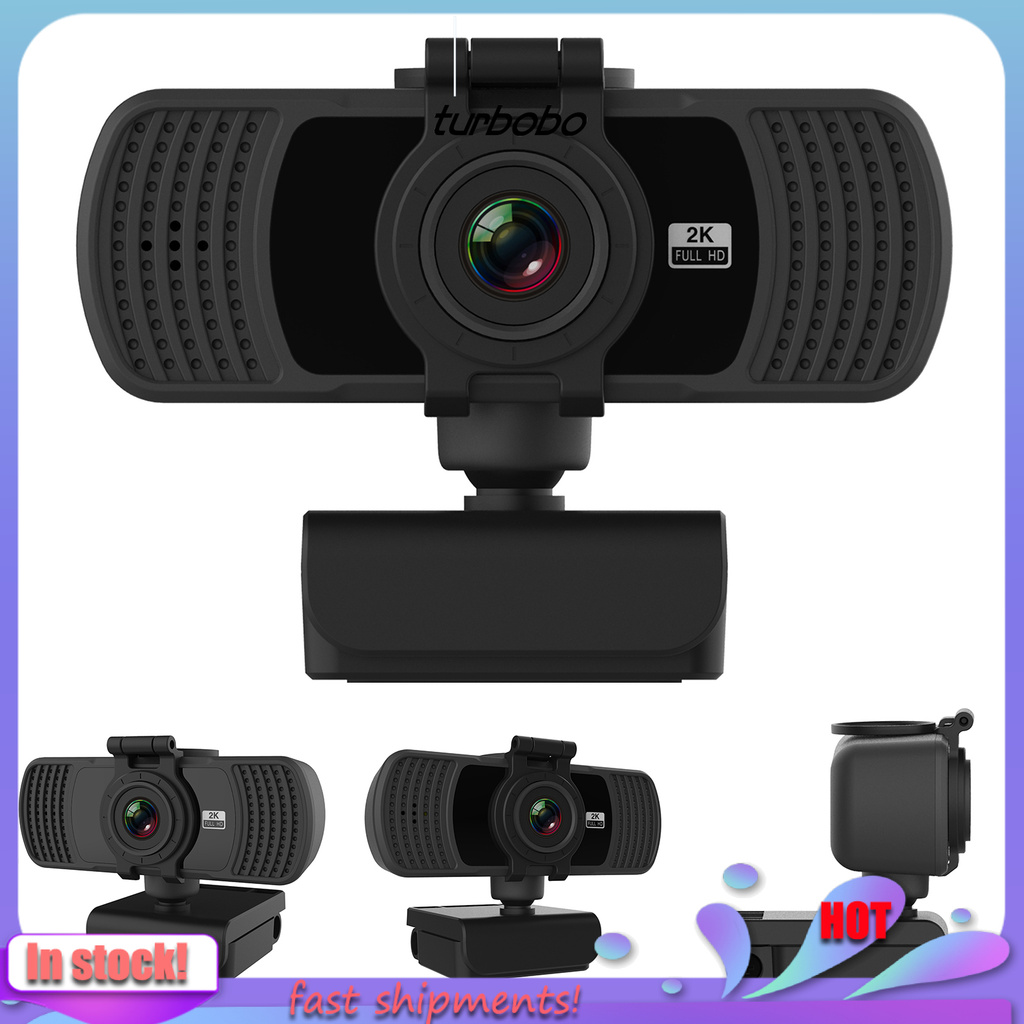 Webcam Wb_Webcam 2k Autofois Usb Hd Kèm Mic Cho Mac Laptop Video Live