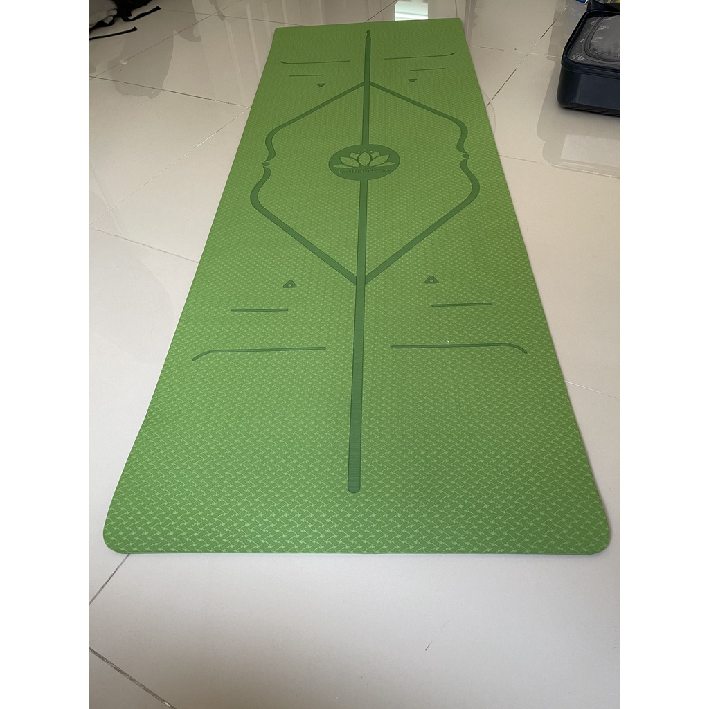 Thảm tập yoga, tập gym tại nhà 8mm định tuyến TPE 1 lớp T1L Louis chống trơn trượt shop TIDATA giảm 10%