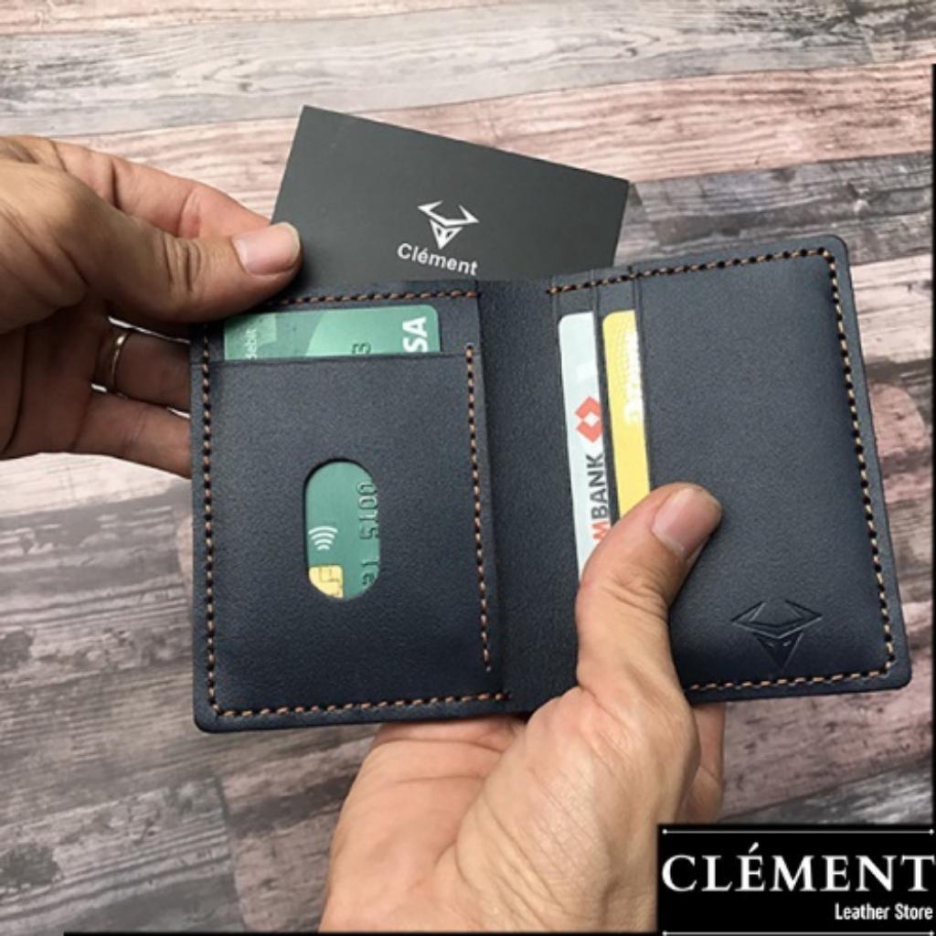 Ví da nam cao cấp, bóp ví nam da bò thật Clément – CM004 - BH 12 tháng - Full box
