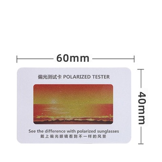 Thẻ thử phân cực Polarized [Ảnh thật]