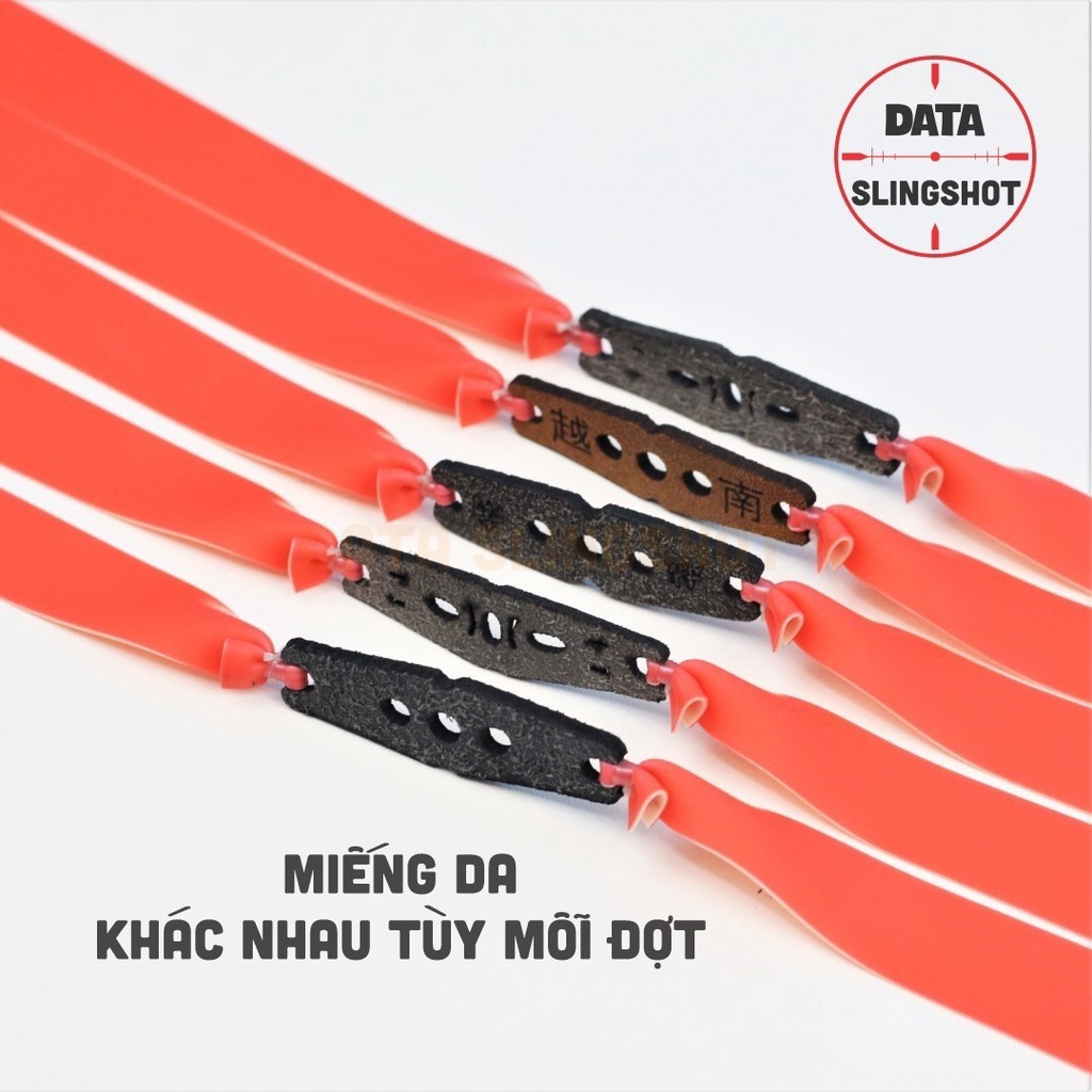 1 Bộ Dây Thun Falcon 0.55 0.6 0.65mm cột sẵn khổ thun kéo tới má Somi Full dùng cho Ná Cao Su - DATA SlingShot