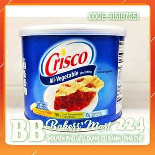 💥 siêu rẻ 💥 mỡ trừu shortening crisco - hủ 453gr