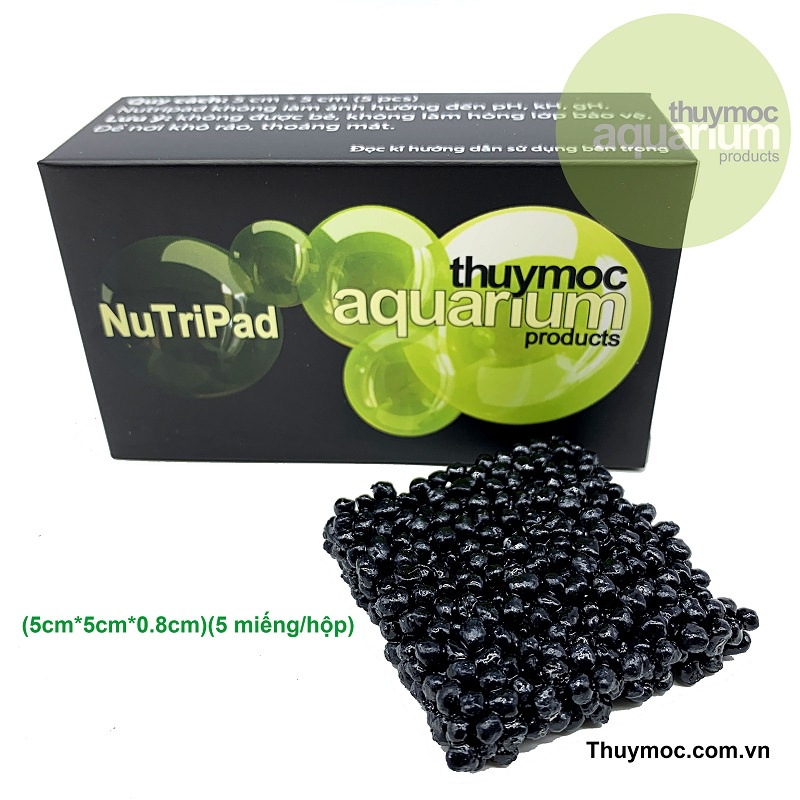 Giá thể trồng cây NuTriPad 5x5cm (Hộp 5 miếng) - Chuyên dụng hồ cá thuỷ sinh THỦY MỘC
