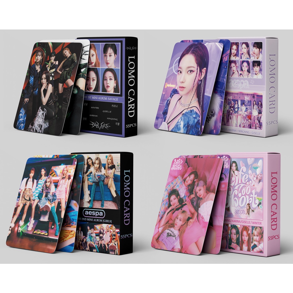 Aespa Album Girls &《Life Is Too Short》Photocard KARINA WINTER Savage Lomo Card