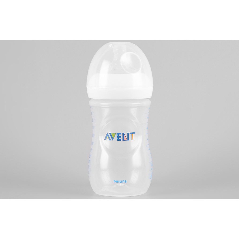 Bình sữa Philips Avent 260ml SCF693/13 (1-6 tháng) mô phỏng tự nhiên giống với bầu ngực mẹ không chứa BPA