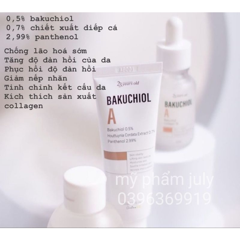 Kem Dưỡng Chống Lão Hoá BAKUCHIOL 0.5% Cho Da Mặt