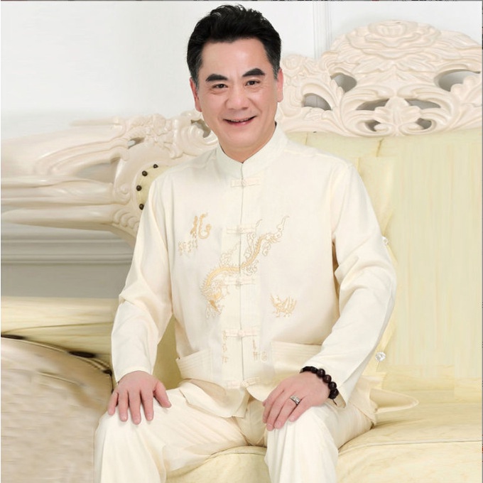 Bộ quần áo trung niên dài tay cho ông, cho bố