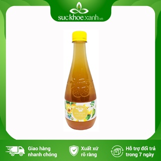 Giấm mơ mật ong Kim ngân - 500ml/chai - Hàng chính hãng