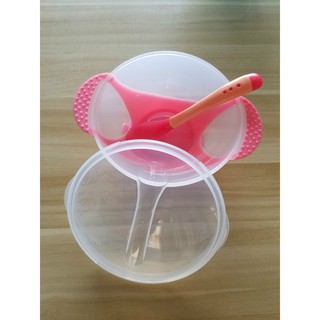Bộ Bát, chén Chống Đổ Và Thìa Báo Nóng
