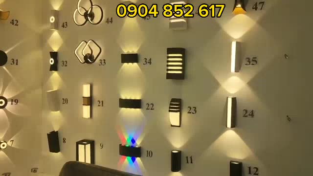 Đèn LED gắn tường hắt tường trang trí ngoài trời Decor Hợp Kim Tĩnh Điện Chống Nước lắp trong nhà, Hiên Nhà, Gắn Cổng | BigBuy360 - bigbuy360.vn