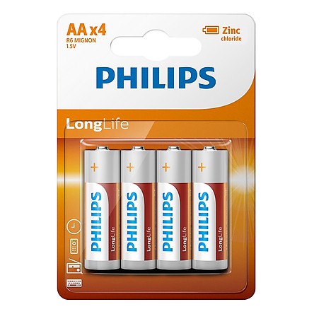 Pin Philips AA R6 MIGNON 1.5V (R06L10S/97) - Vĩ 2 Viên - Hàng Chính Hãng