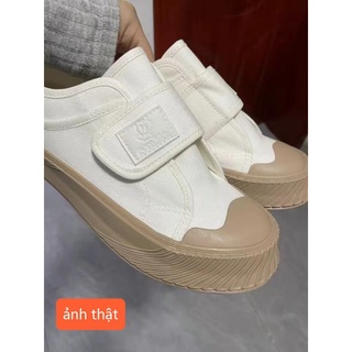 [ORDER](SẴN NÂU SIZE 40) GIÀY SNEAKER QUAI DÁN ĐẾ MÀU