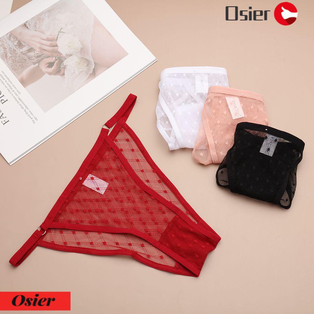 Quần lót lưới ren mềm trong suốt nhìn xuyên qua co giãn lưng thấp quyến rũ cho hẹn hò