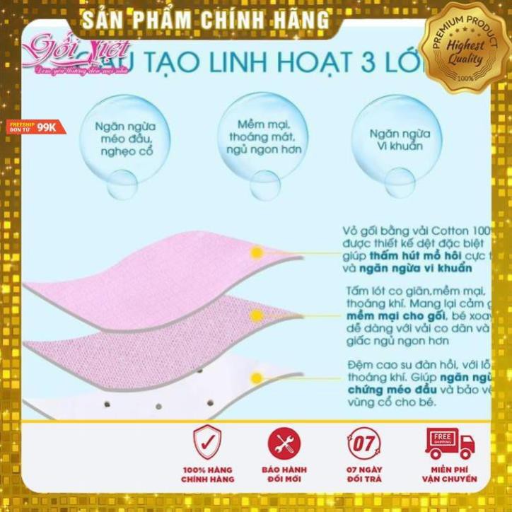 Siêu Trợ Giá  Combo 2 Gối cao su Babymoov Chính hãng chống bẹp đầu cho bé【SIÊU TRỢ GIÁ】BH 12 tháng 1 đổi 1. Gối cao cấp