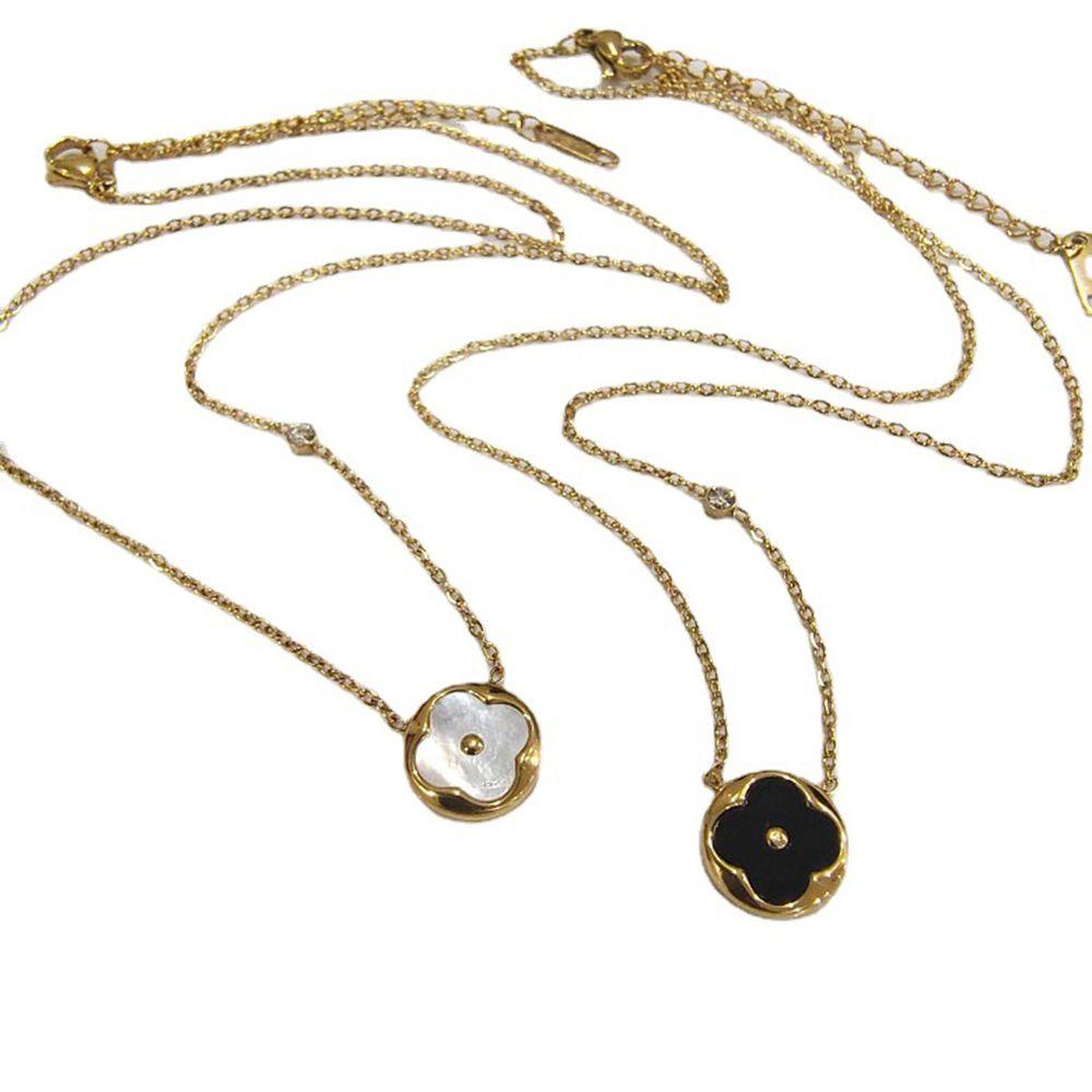 Vòng Cổ Choker Họa Tiết Cỏ Ba Lá Và Vỏ Sò Cá Tính Hợp Thời Trang Cho Nữ