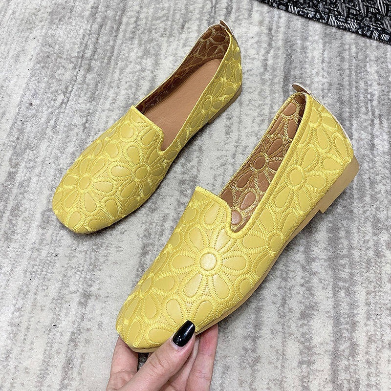 Giày Búp Bê Đế Mềm Mũi Vuông Thời Trang Dành Cho Nữ