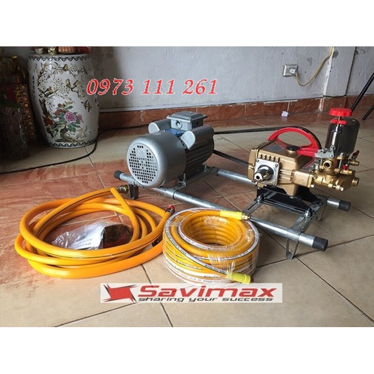 Máy rửa xe dây đai công suất 1HP bộ đầy đủ
