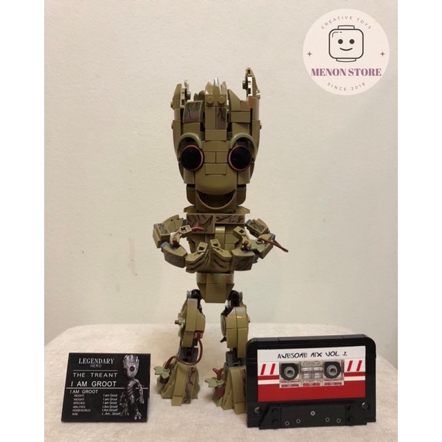 Đồ chơi lắp ráp 2014 76217 Mô hình Groot Siêu Anh Hùng Marvel