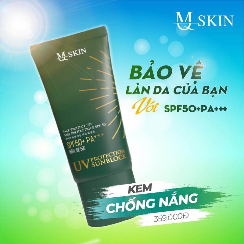 [CHÍNH HÃNG 100%]Kem Chống Nắng MQSKIN 50g CAO CẤP