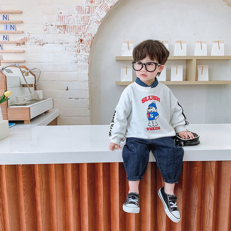 [Babycat] Hàng Có Sẵn Quần Jean Cà Rốt Phong Cách Nhật Bản Hàn Quốc Nhật Bản Mùa Xuân Thu Cho Bé Trai