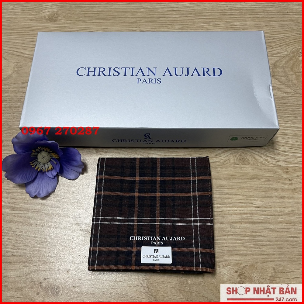 Khăn mùi xoa nam cao cấp Christian Hàn Quốc-100% Authentic - Chính hãng