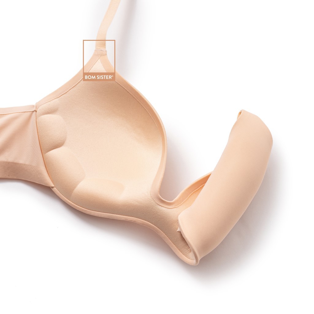 Áo Lót Mút Độn Chân Ngực Su Đúc Không Gọng Dây Áo Liền Nâng Ngực Tự Nhiên BOM SISTER A219 | BigBuy360 - bigbuy360.vn