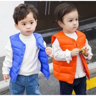 Áo phao gile siêu nhẹ hàng quảng châu cho bé trai bé gái 9-19kg
