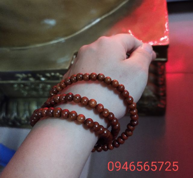 Tràng 108 hạt gỗ hương 6ly đến 12ly