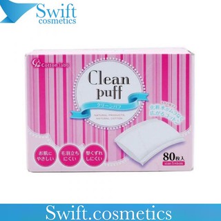 Bông Tẩy Trang Cotton Clean Puff Nhật Bản 80 Tờ