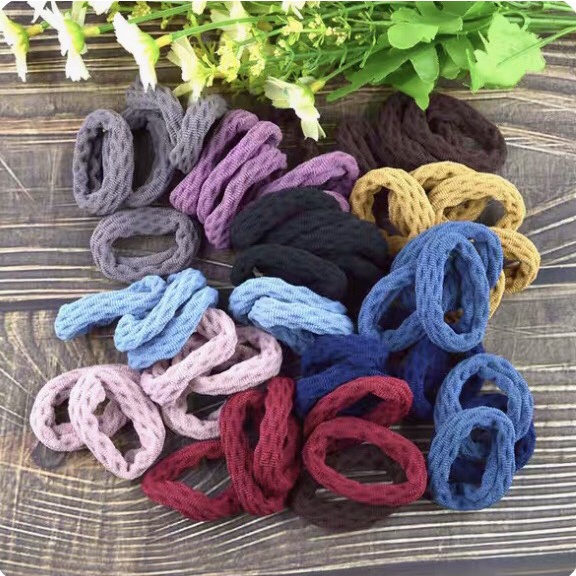 Sỉ 100 Dây Thun Tổ Ong Nhiều Màu