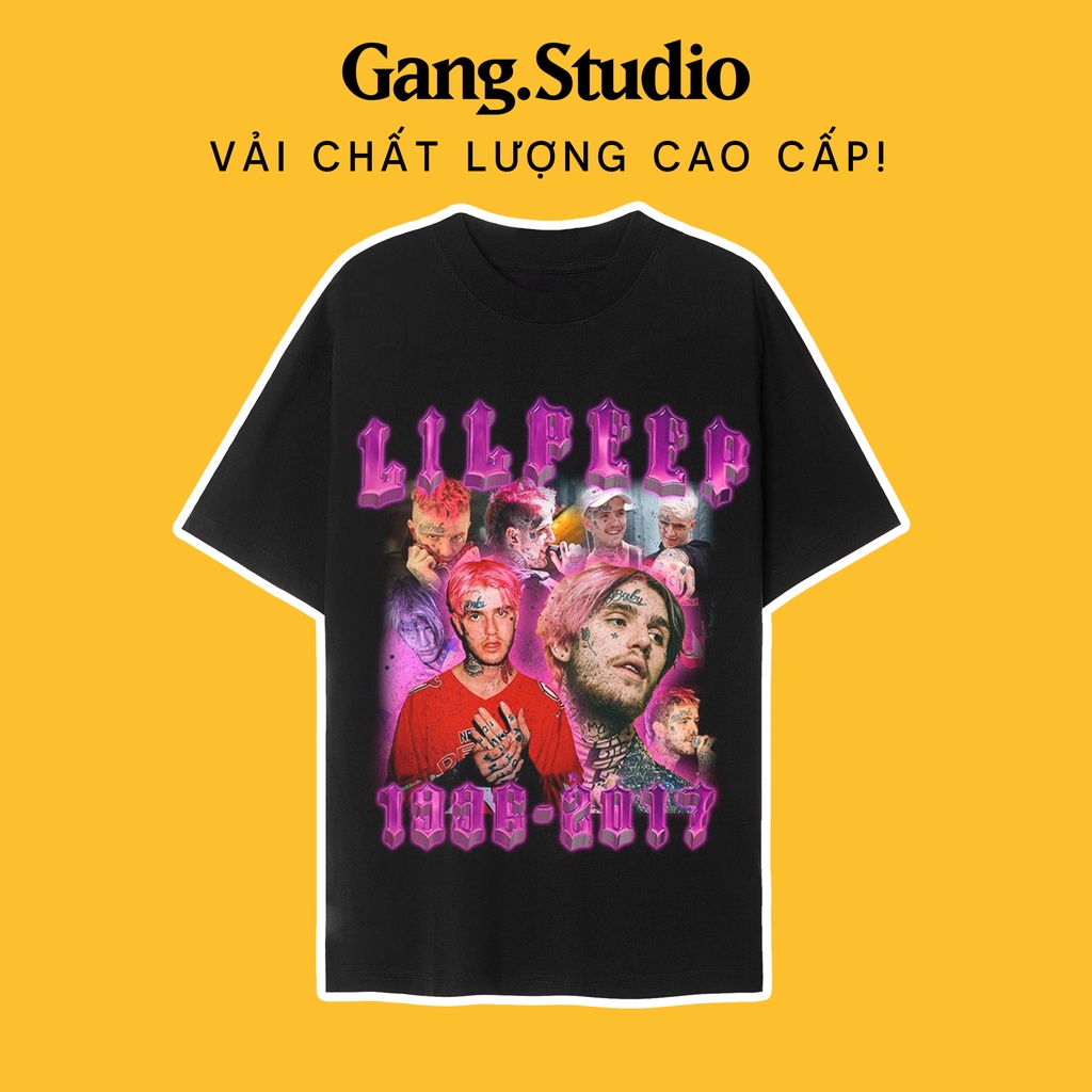 Áo Lil Peep Vintage Rap Tee tay lỡ vải cao cấp phong cách trẻ trung nặng động, form siêu đẹp in hình