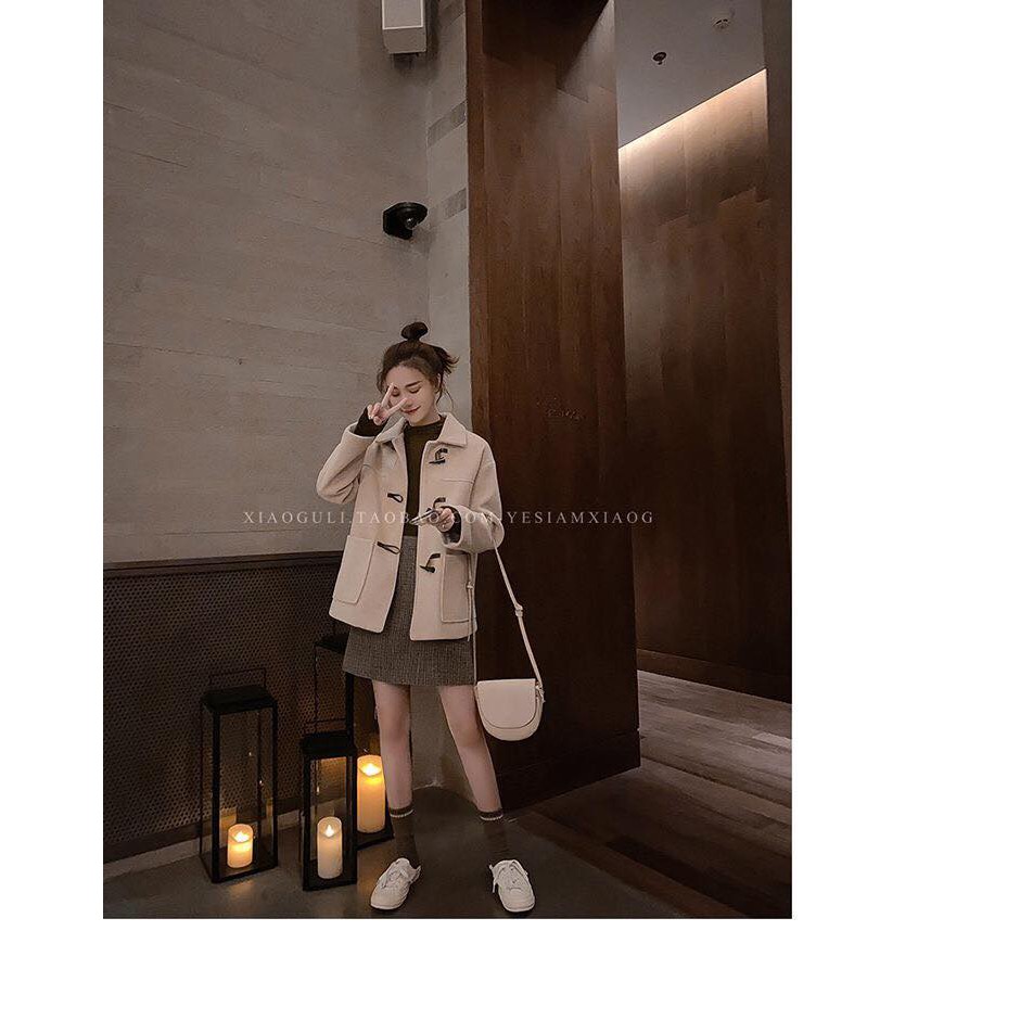 [Order-5Ngày] Áo Dạ Khuy Sừng, Dáng Ngắn | BigBuy360 - bigbuy360.vn