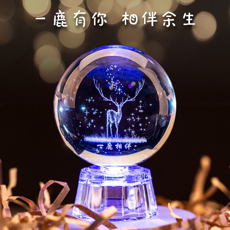 Fujian Province Fast Shipment | Quả Cầu Pha Lê Quà Tặng Sáng Tạo Cho Bạn Gái/Bạn Trai/Bạn Gái 520