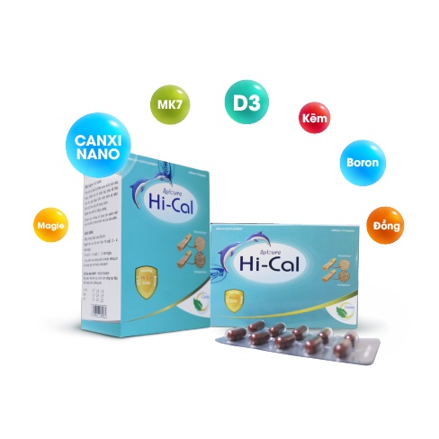 AVISURE HICAL -  Canxi nano tự nhiên cho bà bầu, giúp xương chắc khoẻ, hạn chế thiếu hụt canxi (60 viên)