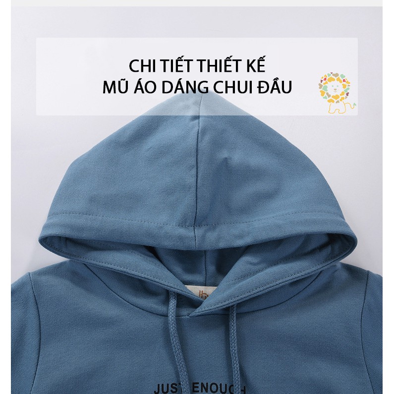 Áo khoác hoodie nỉ dài tay có mũ trẻ em bé trai bé gái BE TOP mẫu chui đầu nhiều màu kiểu Hàn Quốc 2020