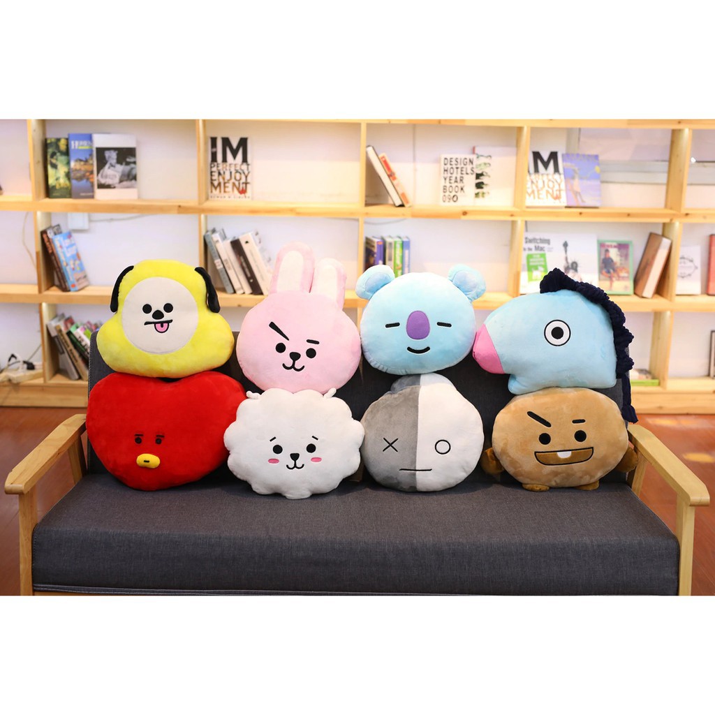 (Sỉ 80k) Gấu bông BT 21 gối ôm gấu BTS dễ thương phụ kiện thần tượng