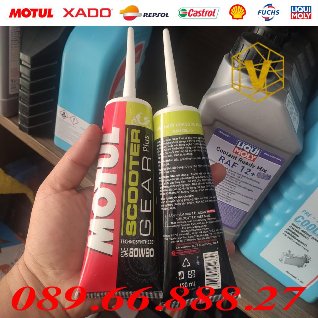 Nhớt nhập khẩu Motul Gear Oil Scooter 80W90 120ml - Nhớt hộp số (láp) xe tay ga cao cấp, xe ga đời mới chống hú láp