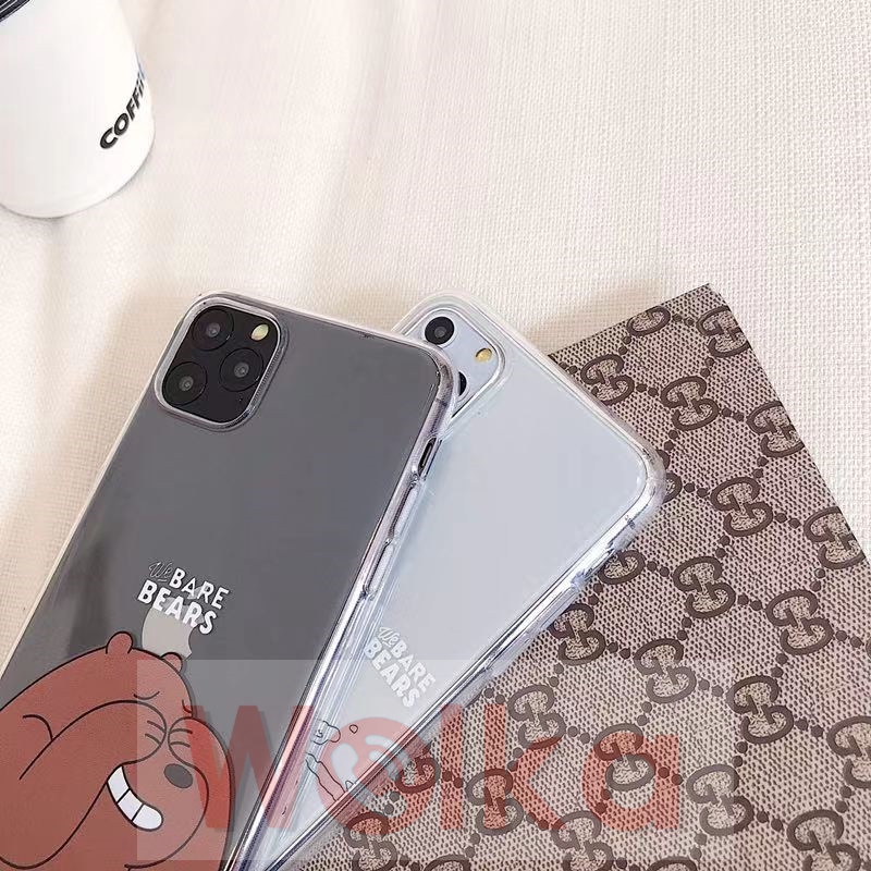 Ốp lưng hình gấu đáng yêu cho iPhone 12mini 12 Pro Max 11 11pro Max iPhone 6s 6 7 8 Plus X XR XS MAX Cute We Bare Bears | WebRaoVat - webraovat.net.vn