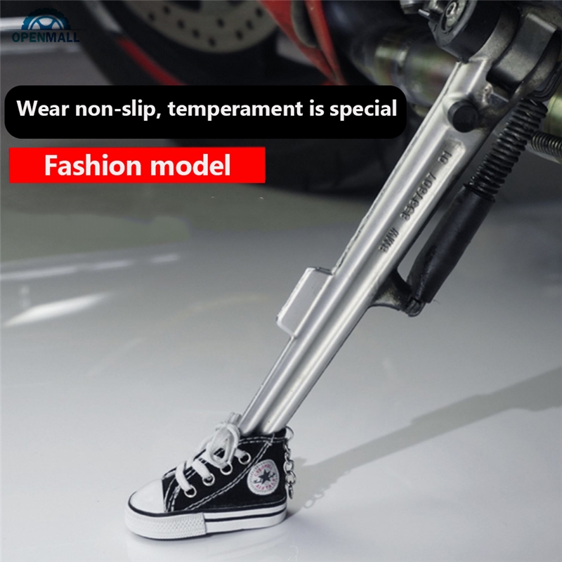 Vỏ bọc chân chống xe máy hình giày thể thao bằng vải canvas