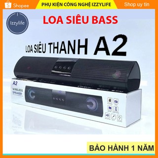 [SIÊU BỐC] Loa Bluetooth A2, loa SIÊU THANH A2 âm thanh mạnh, siêu to, kết nối bluetooth, cáp, USB, card, đèn nhiều màu