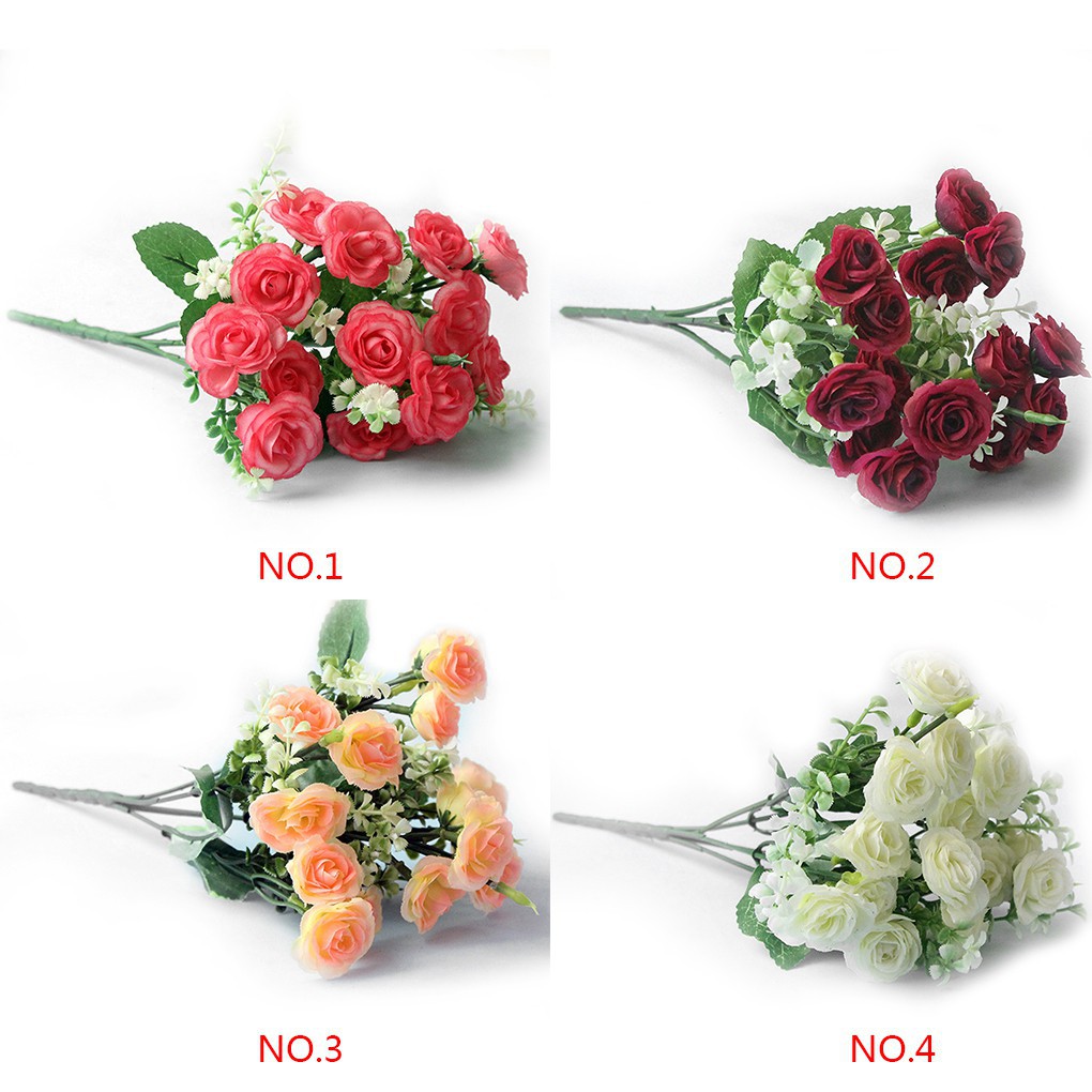 Bó Gồm 15 Hoa Hồng Giả, Bằng Vải Lụa, Hình Hoa Hồng Cuộn Tròn, Dùng Trang Trí Nhà, Trang Trí Đám Cưới