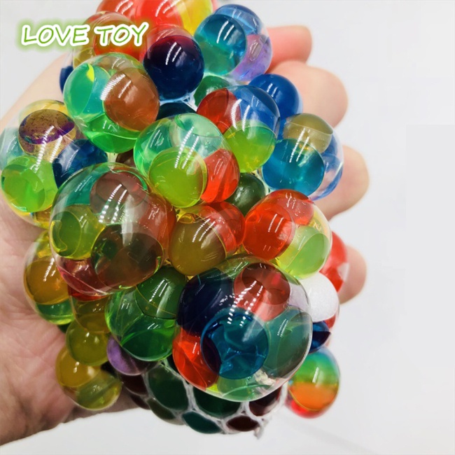Bóng đồ chơi bóp tay đàn hồi đầy màu sắc chất liệu sao su giảm căng thẳng