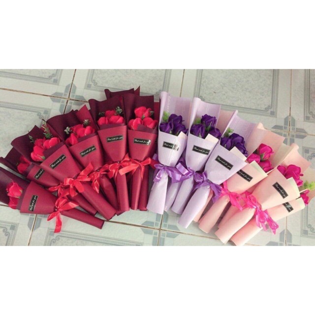 Hoa hồng sáp 3 bông